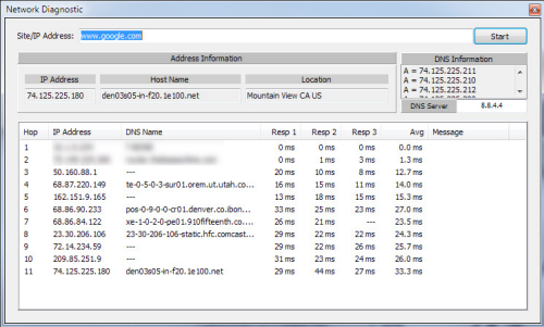 Network Diagnostic