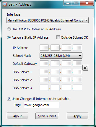 Set IP Address